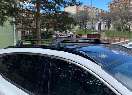 For Porsche Macan 2014-2023 Roof Rack Cross Bars Flush Rail Alu Silver