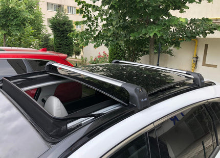 For Toyota Sequoia 2023-2025 Roof Rack System, Aluminium Cross Bar, Flush Rail, Black