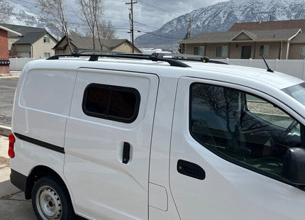 For Nissan NV200 2009-Up Roof Side Rails and Roof Racks Cross Bars, Silver