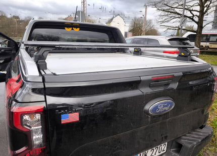 For Ford Ranger 2022-2025 Aluminium Bed Rack Cross Bar, Lockable, Black