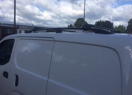 For Nissan NV200 2009-Up Roof Side Rails and Roof Racks Cross Bars, Black