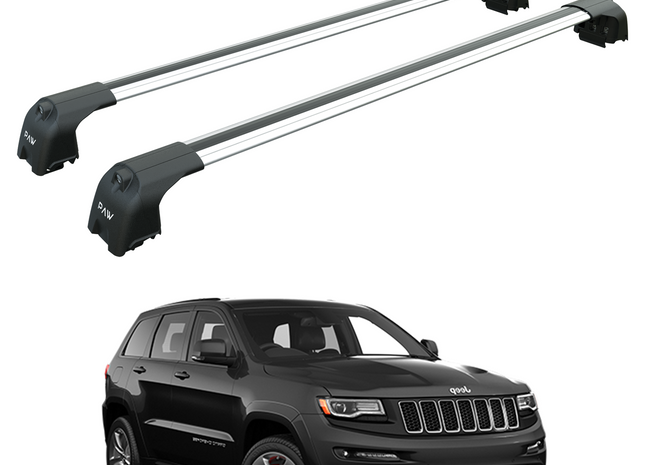 For Jeep Grand Cherokee WK2 SRT 2011-2020 Roof Rack Cross Bars Flush Rail Silver