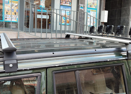 For Jeep Cherokee XJ 1984-2002 Roof Rack Cross Bars Rain Gutters Silver