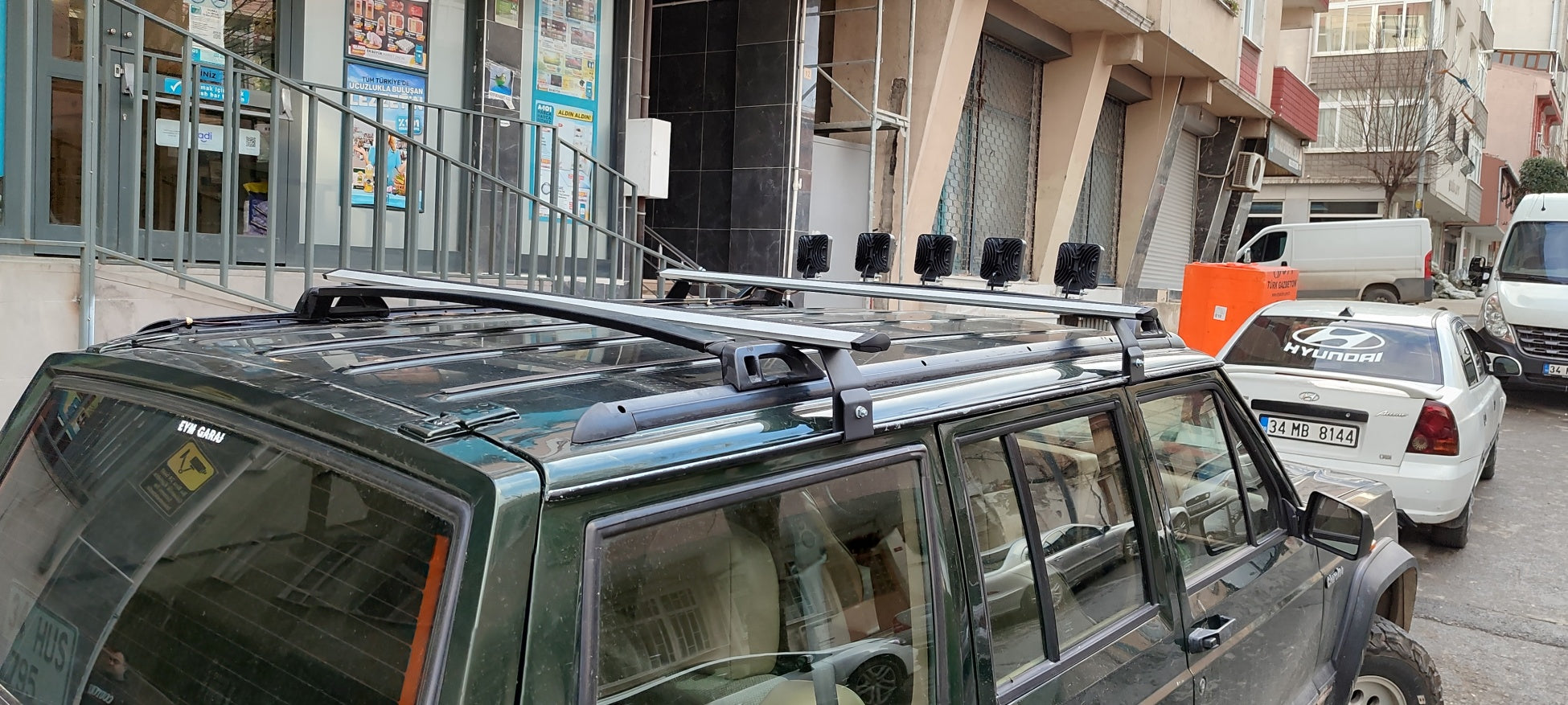 For Jeep Cherokee XJ 1984-2002 Roof Rack Cross Bars Rain Gutters Silver