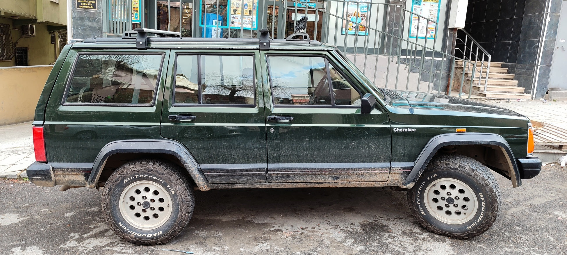 For Jeep Cherokee XJ 1984-2002 Roof Rack Cross Bars Rain Gutters Silver