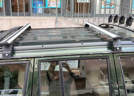 For Jeep Cherokee XJ 1984-2002 Roof Rack Cross Bars Rain Gutters Silver