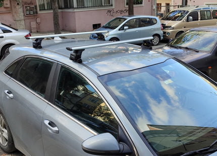 For Kia Ceed 2012-2018 Roof Rack Cross Bars Fix Point Silver