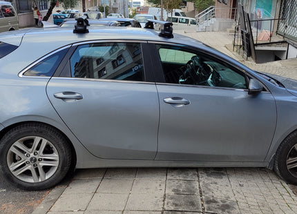 For Kia Ceed 2012-2018 Roof Rack Cross Bars Fix Point Black