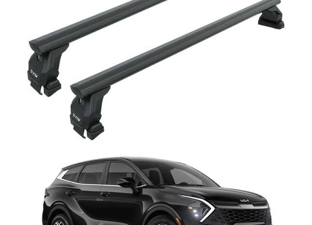 For Kia Sportage 2022-2025 Roof Rack Cross Bars Normal Roof Alu Black