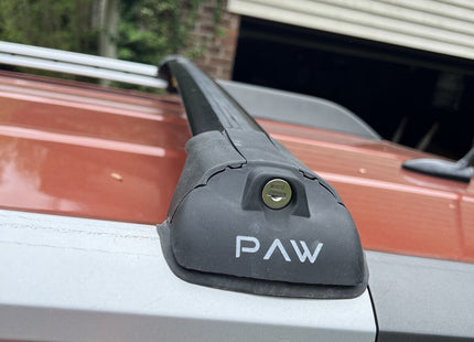 For Kia Borrego 2009-12 Roof Rack Cross Bars Raised Rail Alu Black