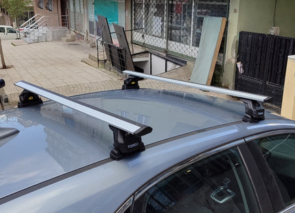 For Kia Ceed 2018-Up Roof Rack Cross Bars Fix Point Alu Silver