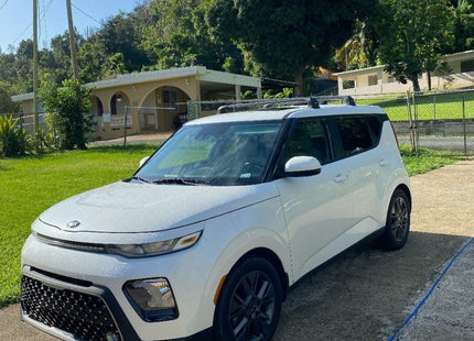 For Kia Soul 2011-19 Roof Rack Cross Bars Fix Point Alu Silver