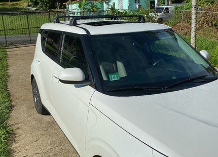 For Kia Soul 2011-19 Roof Rack Cross Bars Fix Point Alu Silver