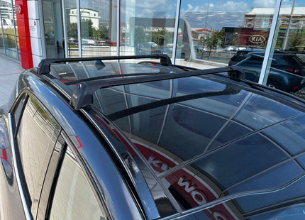 For Kia Sportage 2022-2025 Roof Rack Cross Bars Flush Rail Alu Black