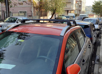 For Kia Stonic (2026-Up) Roof Rack Cross Bars Raised Rail, Silver