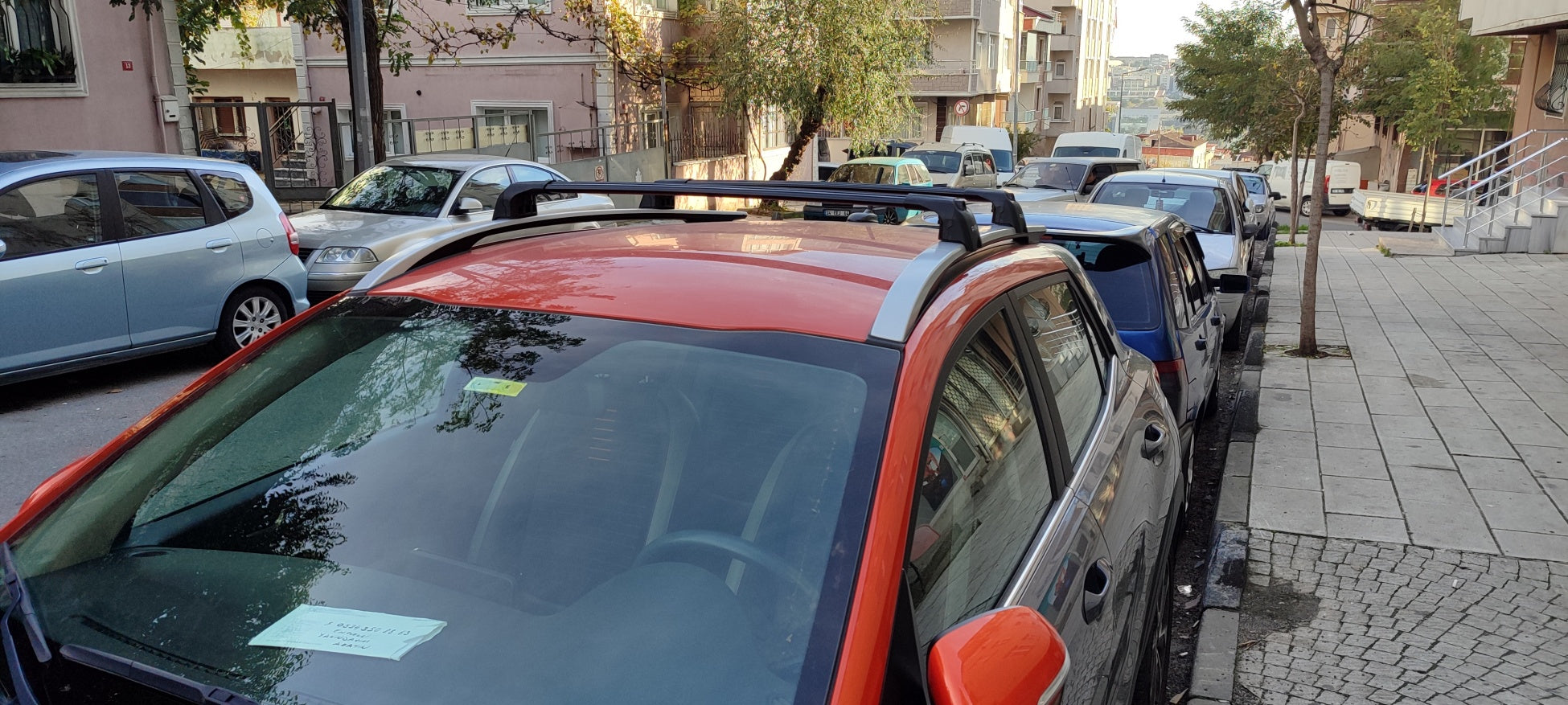 For KIA Stonic OY 2018-Up Roof Rack Cross Bars Raised Rail Alu Silver