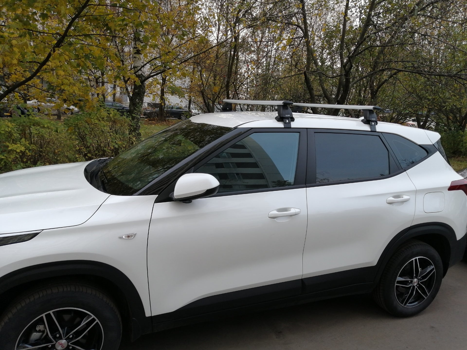 For Kia Seltos LX 2022-Up Roof Rack Cross Bars Normal Roof Alu Black