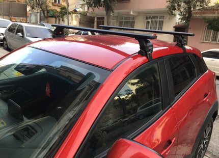 For Mazda CX 3 Roof Rack Cross Bars Normal Roof Alu Black 2016- Up