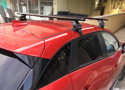 For Mazda CX 3 Roof Rack Cross Bars Normal Roof Alu Black 2016- Up
