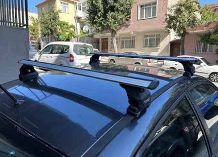 For Renault Megane 2 2002-2009 Roof Rack System Carrier Cross Bars Aluminum Black