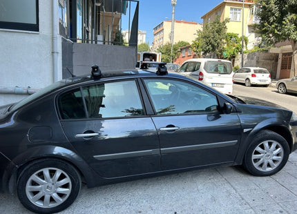 For Renault Megane 2 2002-2009 Roof Rack System Carrier Cross Bars Aluminum Black