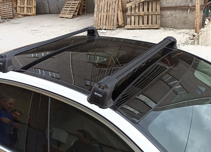 For Mercedes E Sedan W214 2024-Up Roof Rack Cross Bars Fix Point Alu Silver