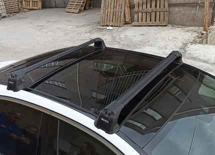 For Mercedes E Sedan W214 2024-Up Roof Rack Cross Bars Fix Point Alu Silver