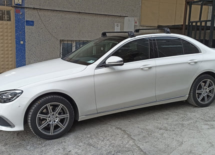 For Mercedes E Sedan W214 2024-Up Roof Rack Cross Bars Fix Point Alu Silver