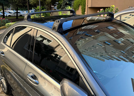 For Mercedes C Sedan W205 2014-2021 Roof Rack Cross Bars Fix Point Silver