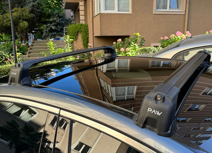 For Mercedes C Coupe W204 2007-2014 Roof Rack Cross Bars Fix Point Alu Black