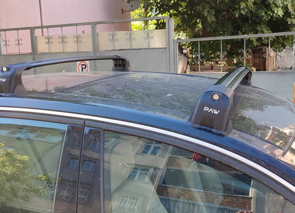 For Mercedes E Sedan W212 2013-2017 Roof Rack Cross Bars Fix Point Alu Black