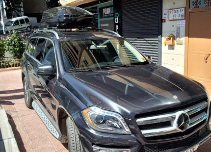 For Mercedes Benz GL X6 2014-Up Roof Rack Cross Bars Metal Bracket Raised Rail Alu Silver