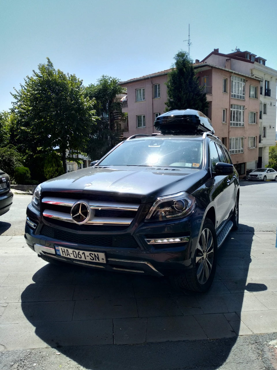 For Mercedes Benz GL X6 2014-Up Roof Rack Cross Bars Metal Bracket Raised Rail Alu Silver