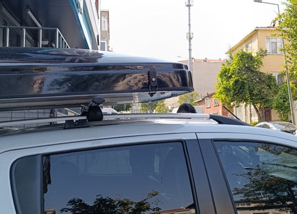 Aluminium Roof Rack Rails Side Bars Set To Fit Volkswagen Amarok 2010-2021 Silver