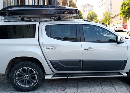 Aluminium Roof Rack Rails Side Bars Set To Fit Volkswagen Amarok 2010-2021 Silver