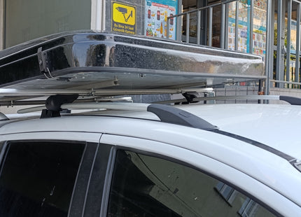 Aluminium Roof Rack Rails Side Bars Set To Fit Volkswagen Amarok 2010-2021 Silver