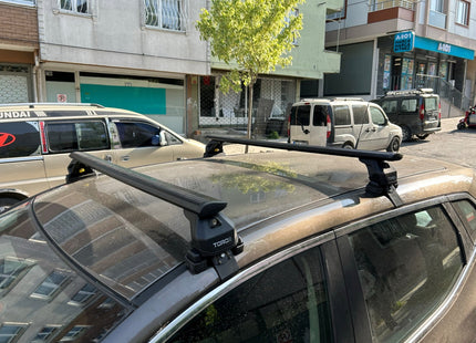 For Nissan Qashqai 2022-2025 Roof Rack Cross Bars Normal Roof Alu Black