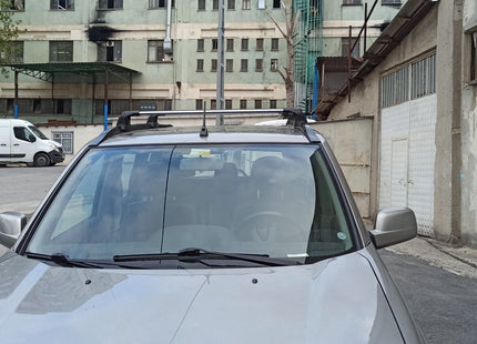 Black Roof Rack Cross Bars For Nissan X-Trail T31 (2001-2014) – 2-Piece Set With Locks