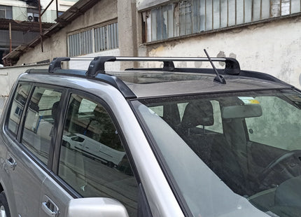 Nissan X-Trail T31 Roof Racks Cross Bars Rails Top Carrier Black 2PCS (2001-2014)