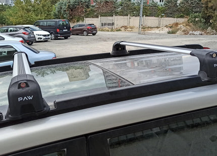 Nissan X-Trail T31 Roof Racks Cross Bars Rails Top Carrier Black 2PCS (2001-2014)