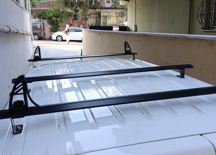 For Ford Connect Roof Racks Cross Bars Carrier Alu 2023-Up LWB 2 Qty Silver