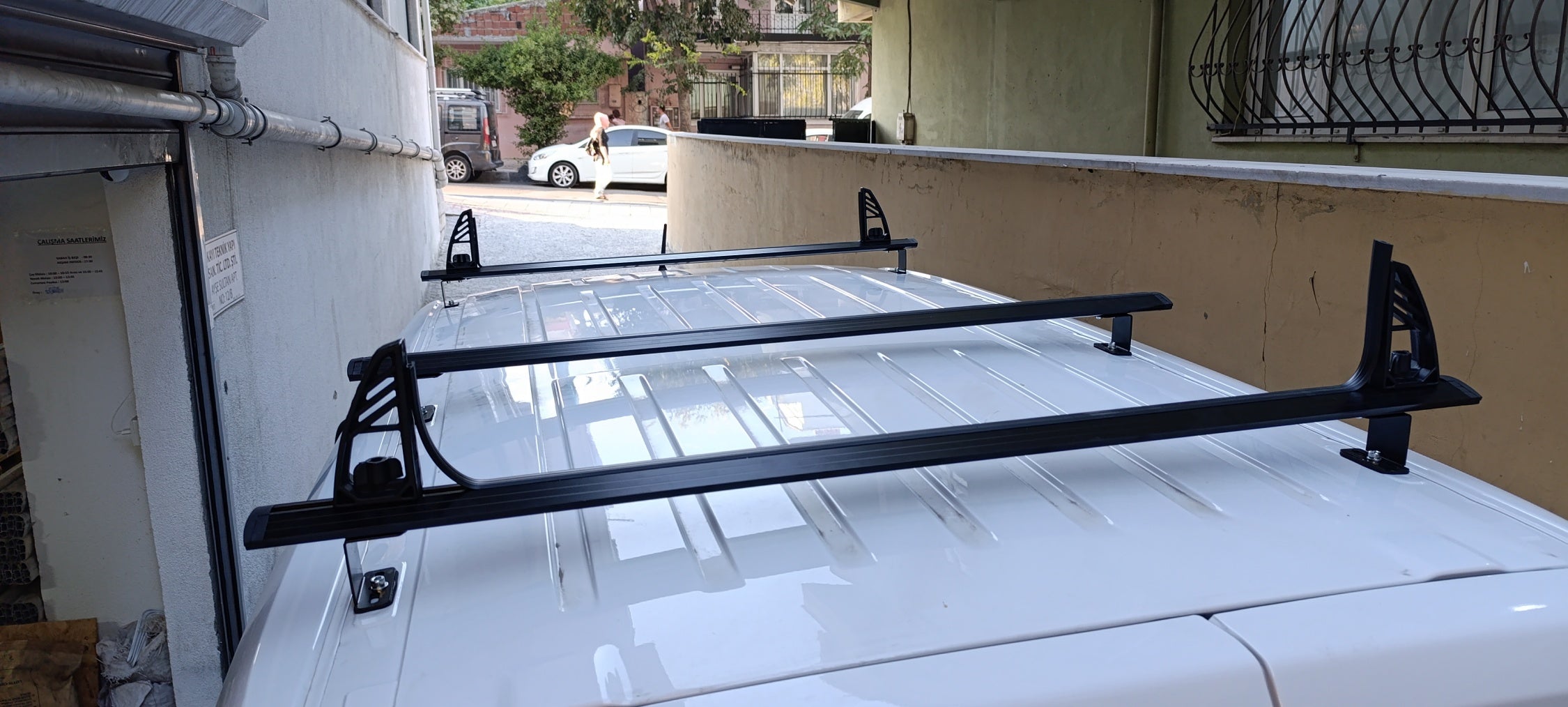 For Ford Connect Roof Racks Cross Bars Carrier Alu 2023-Up LWB 3 Qty Silver