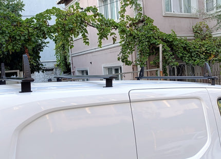 For Peugeot Partner Roof Racks Cross Bars Carrier Alu 2018- Up 3 Qty Silver