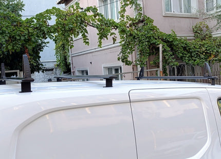 For Volkswagen Transporter T6 Roof Racks Cross Bars Carrier Alu 2015- Up 2 Qty Black