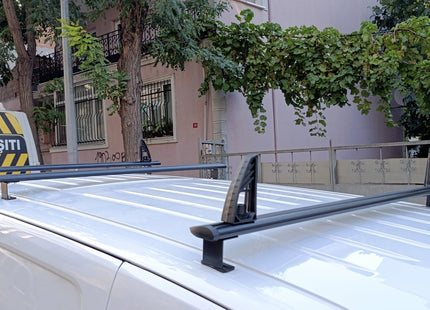 For Volkswagen Transporter T6 Roof Racks Cross Bars Carrier Alu 2015- Up 3 Qty Black
