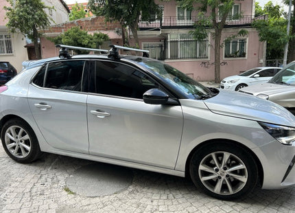 For Vauxhall Corsa F (2019-2025) Roof Rack System Carrier Cross Bars, Black