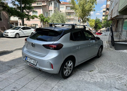 For Vauxhall Corsa F (2019-2025) Roof Rack System Carrier Cross Bars, Silver