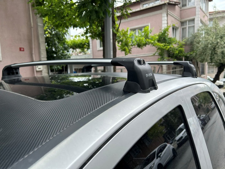 For Mercedes Benz A HB W177 2018-Up Roof Rack Cross Bars Fix Point Alu Black