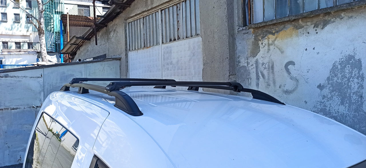For Volkswagen Transporter T6 2015-2024 LWB Roof Side Rails Ultimate Style Silver