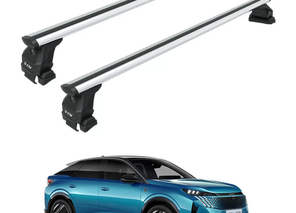 For Peugeot 3008 2024- Up Roof Rack Cross Bars Normal Roof Alu Silver